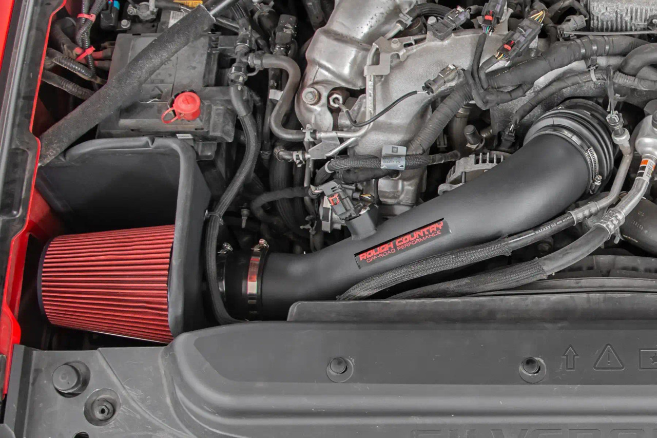 - Rough Country Cold Air Intake for 2017 to 2019 6.6L Duramax 2500HD-This View