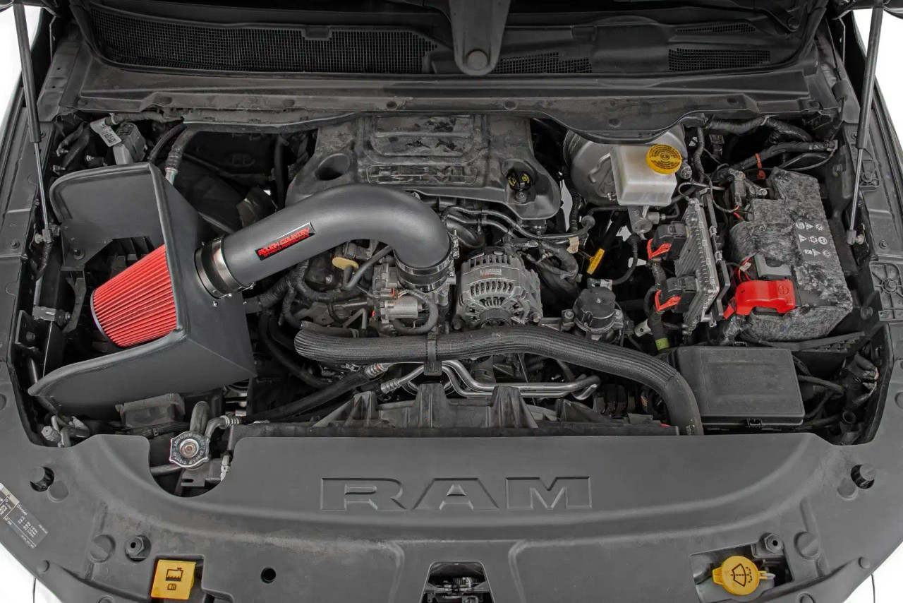 Rough Country Cold Air Intake for 2019 to 2024 Ram 1500 2WD And 4WD-Installed View