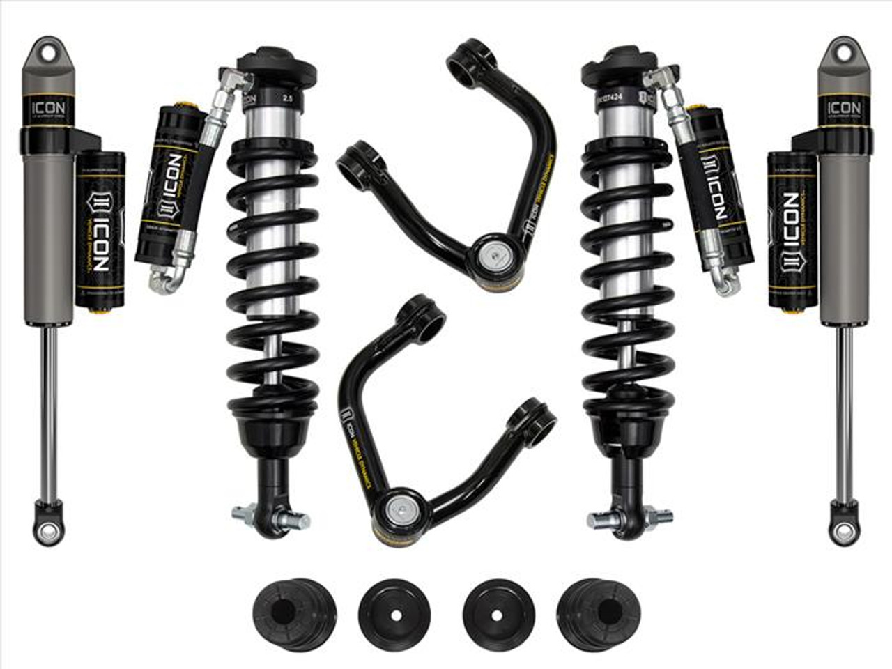  ICON 0-3.5" LIFT STAGE 4 SUSPENSION SYSTEM, TUBULAR UCA AL KNUCKLE for 2019 to 2021 Ford Ranger (K93204TA)