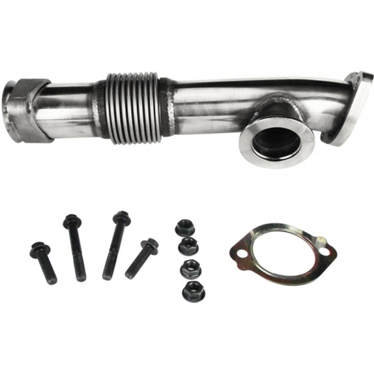 Bostech Turbocharger Up Pipe Kit (Right Bank, Manifold to Y-Pipe) 2004 to 2005 6.0L Powerstroke (BSTEPK02605)-Main View