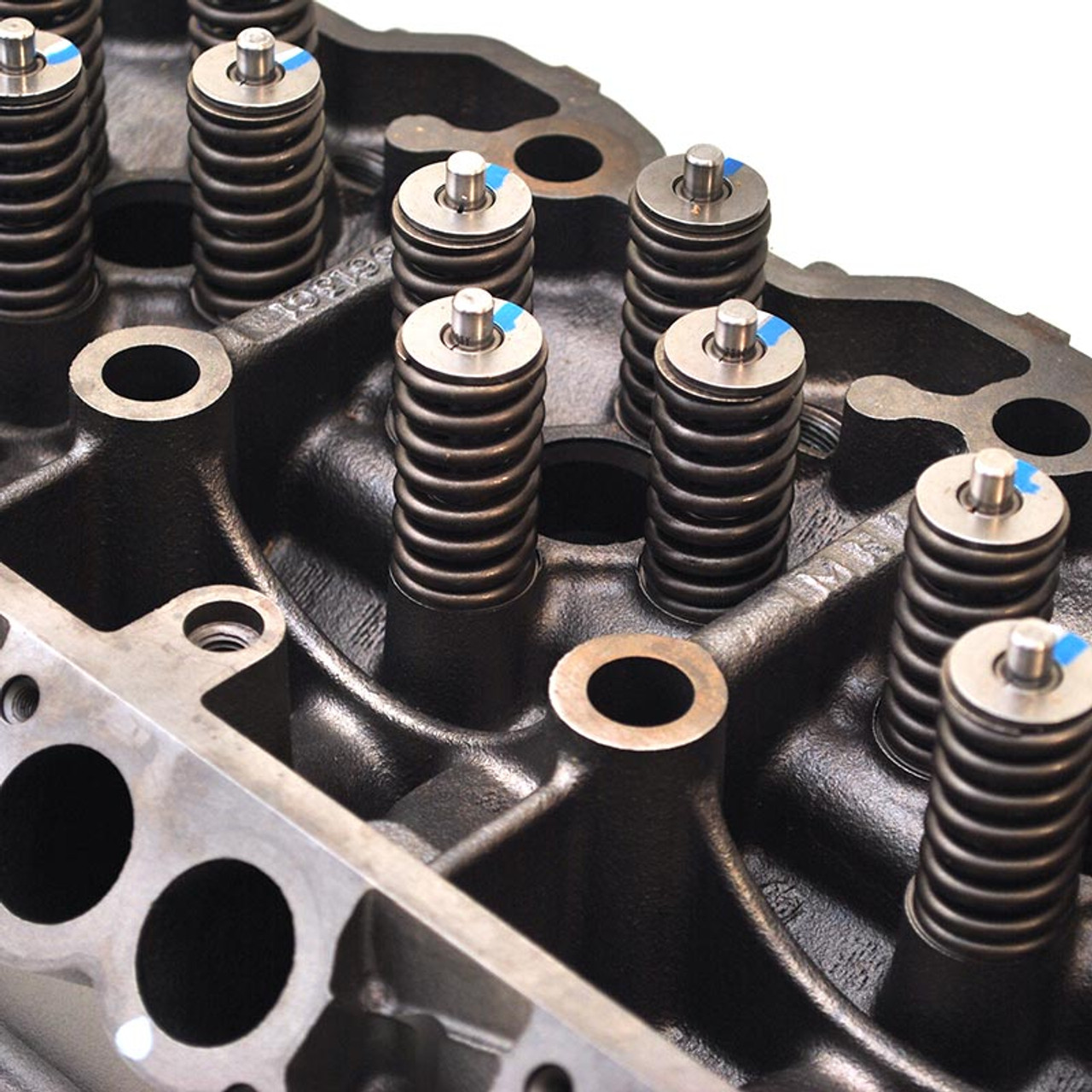 FORD REMANUFACTURED CYLINDER HEAD 2006-2007 FORD 6.0L POWERSTROKE (FO6C3Z-6049-DRM)-Up Close View 