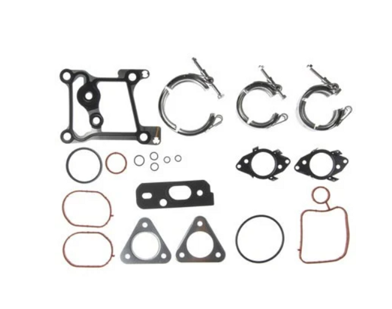 Mahle Turbocharger Mounting Gasket Set 2011 to 2014 6.7L Powerstroke (MCIGS33692)-Main View