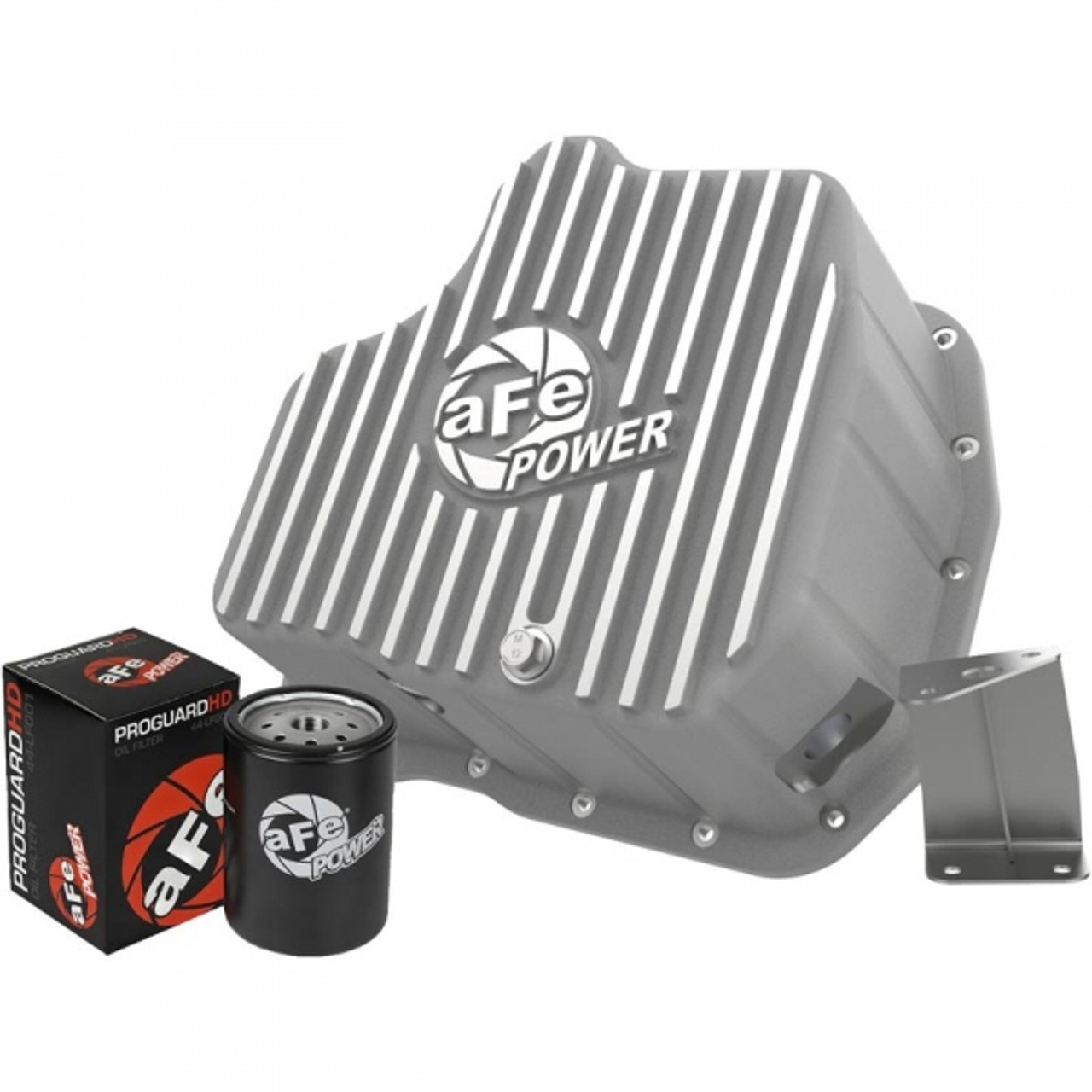 AFE Street Series Deep Engine Oil Pan 2001 to 2010 6.6L LB7/LLY/LBZ/LMM Duramax (AFE46-71070A)-Main View