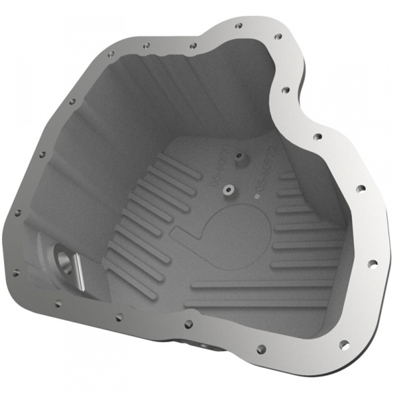 AFE Pro Series Deep Engine Oil Pan 2011 to 2016 6.6L LML Duramax (AFE46-71080B)-Product Back View