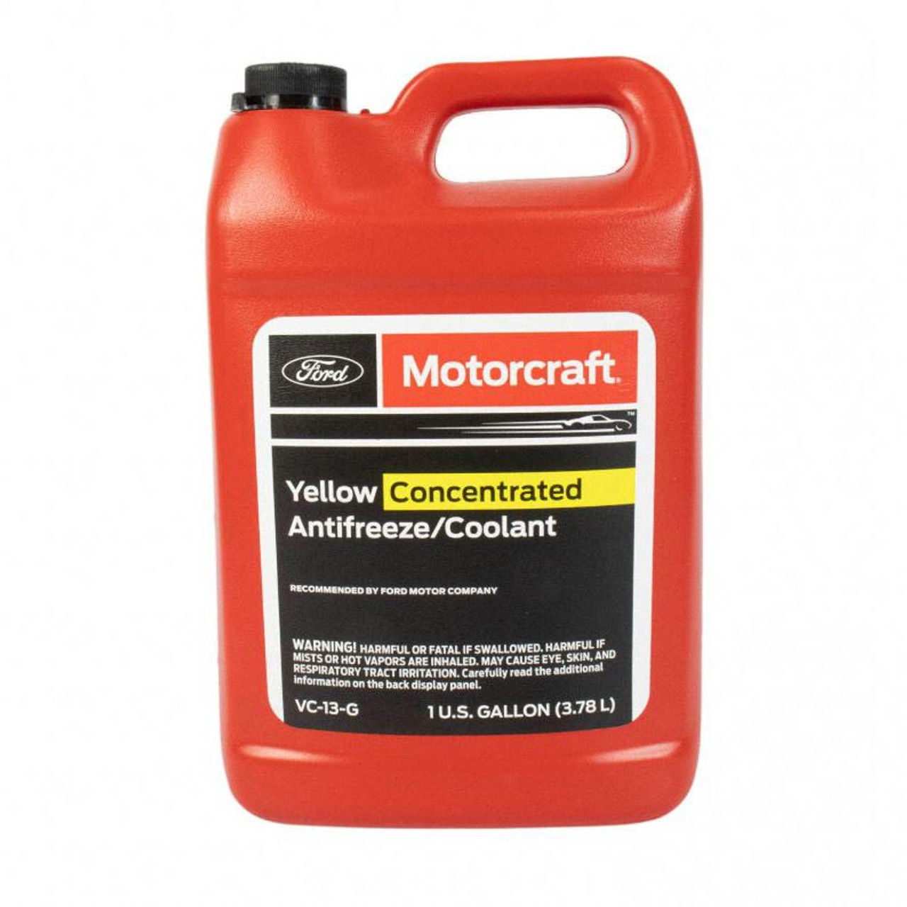 MOTORCRAFT YELLOW CONCENTRATED ANTIFREEZE/COOLANT 2011-2021 6.7L (1-GALLON BOTTLE) (FOVC-13-G)-Main View