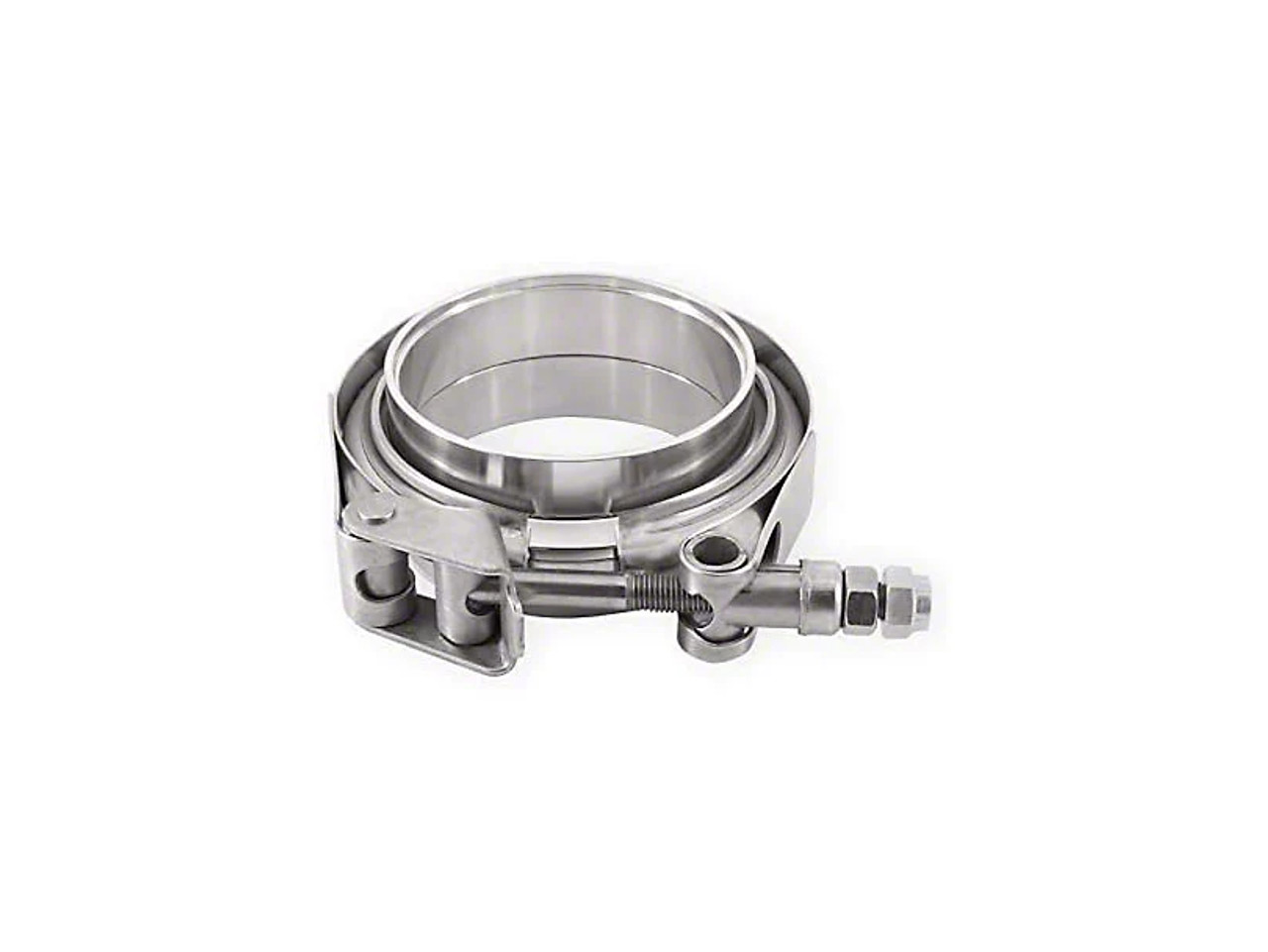 Mishimoto Stainless 1.75" V Band Clamp with Flange (Universal for 1.75" Connections) (MIMMCLAMP-VS-175)-Main View