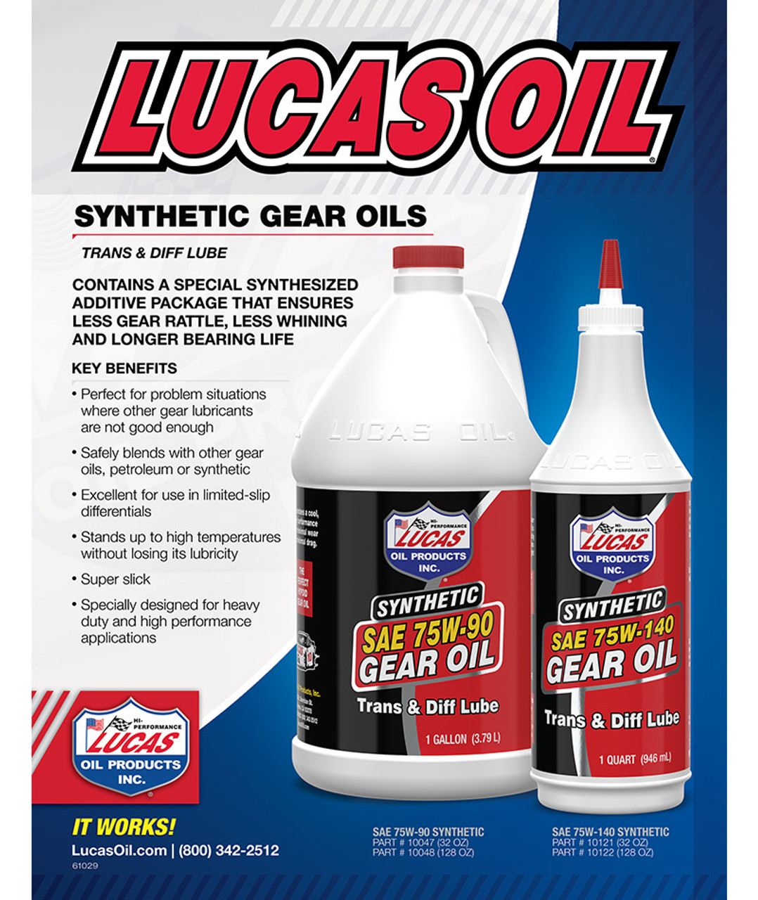 Lucas Oil Synthetic Gear Oil