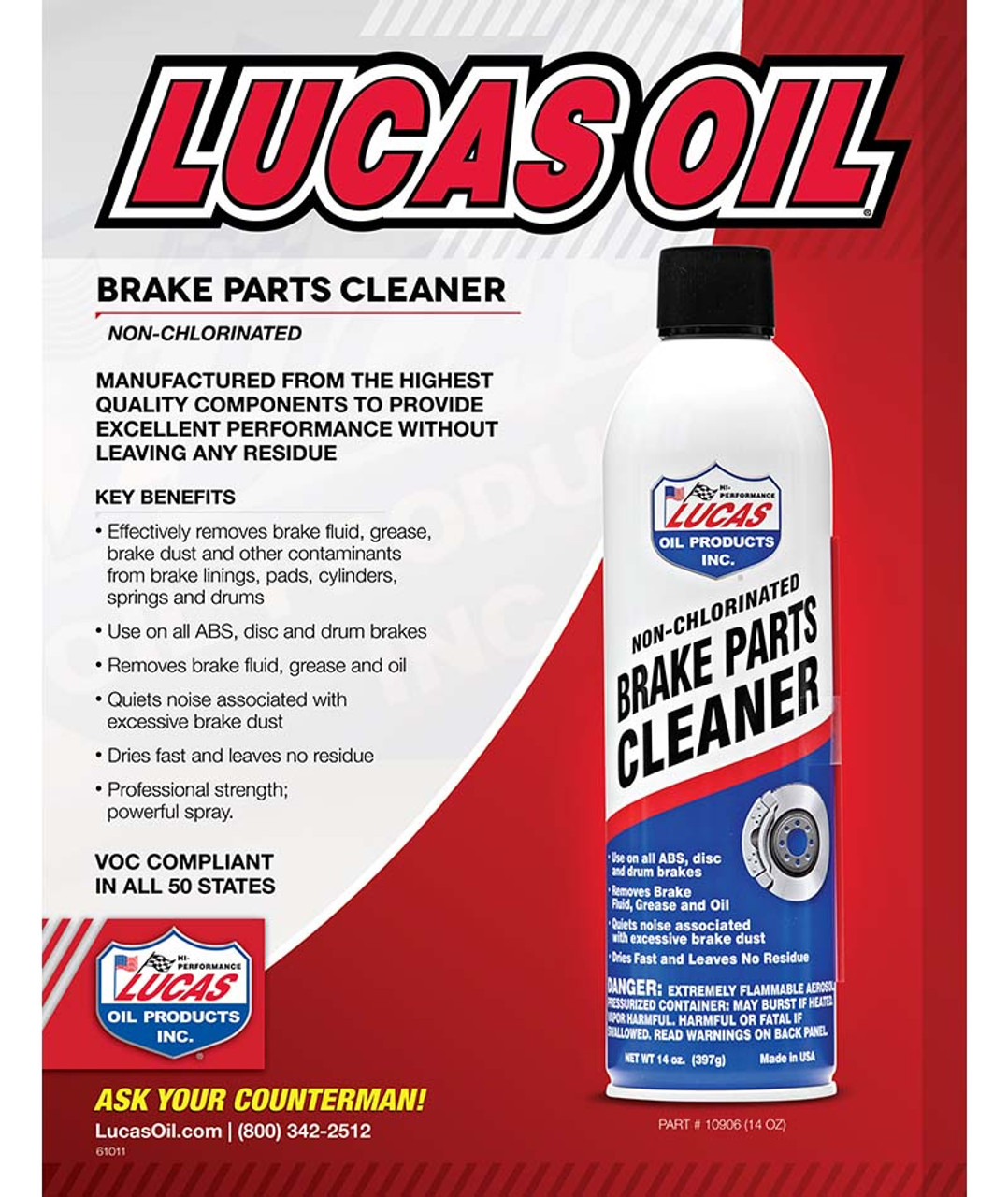 Lucas Oil Brake Parts Cleaner 10906