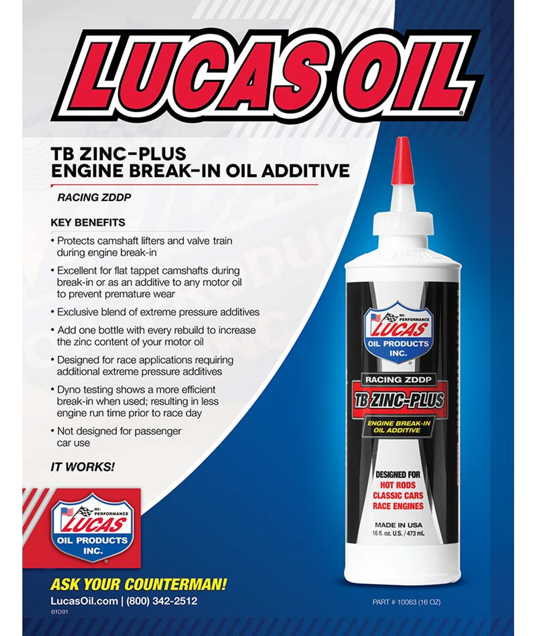 Lucas Oil Engine Break-In Oil Additive