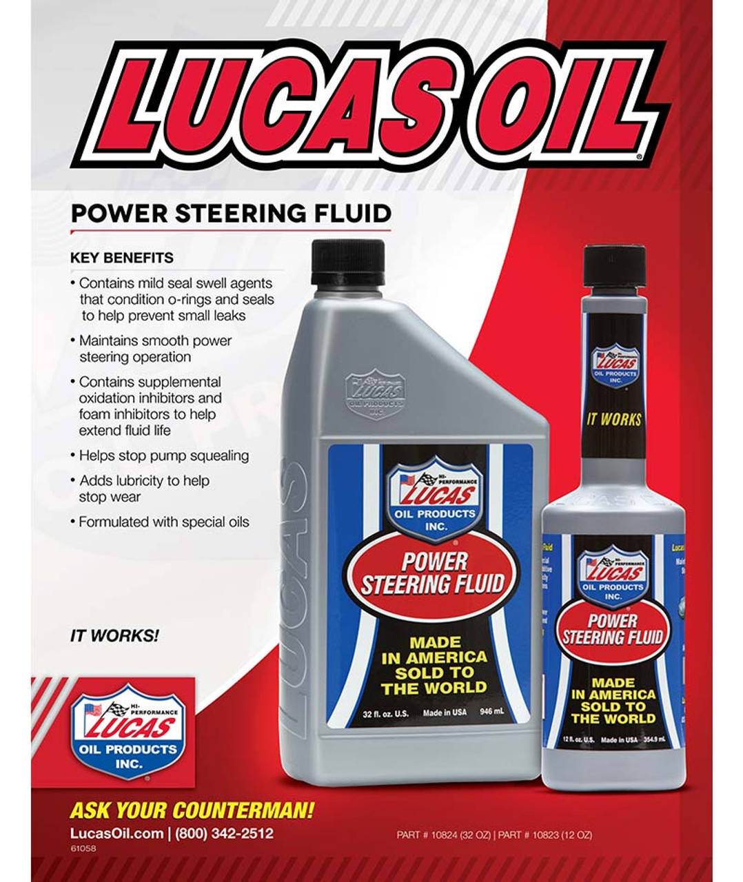 Lucas Oil Power Steering Fluid