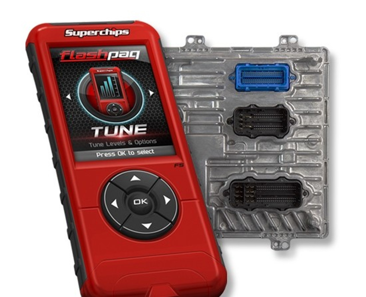 SUPERCHIPS FLASHPAQ TUNER & PCM SWAP 2017-2019 GM 6.6L DURAMAX L5P (SC2847-DS