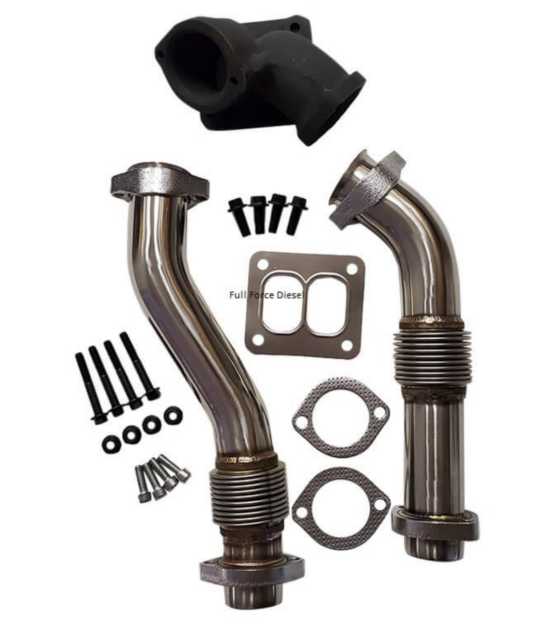 Full Force Diesel Stainless Up-Pipes Ford 7.3L Powerstroke 1994-1997 OBS