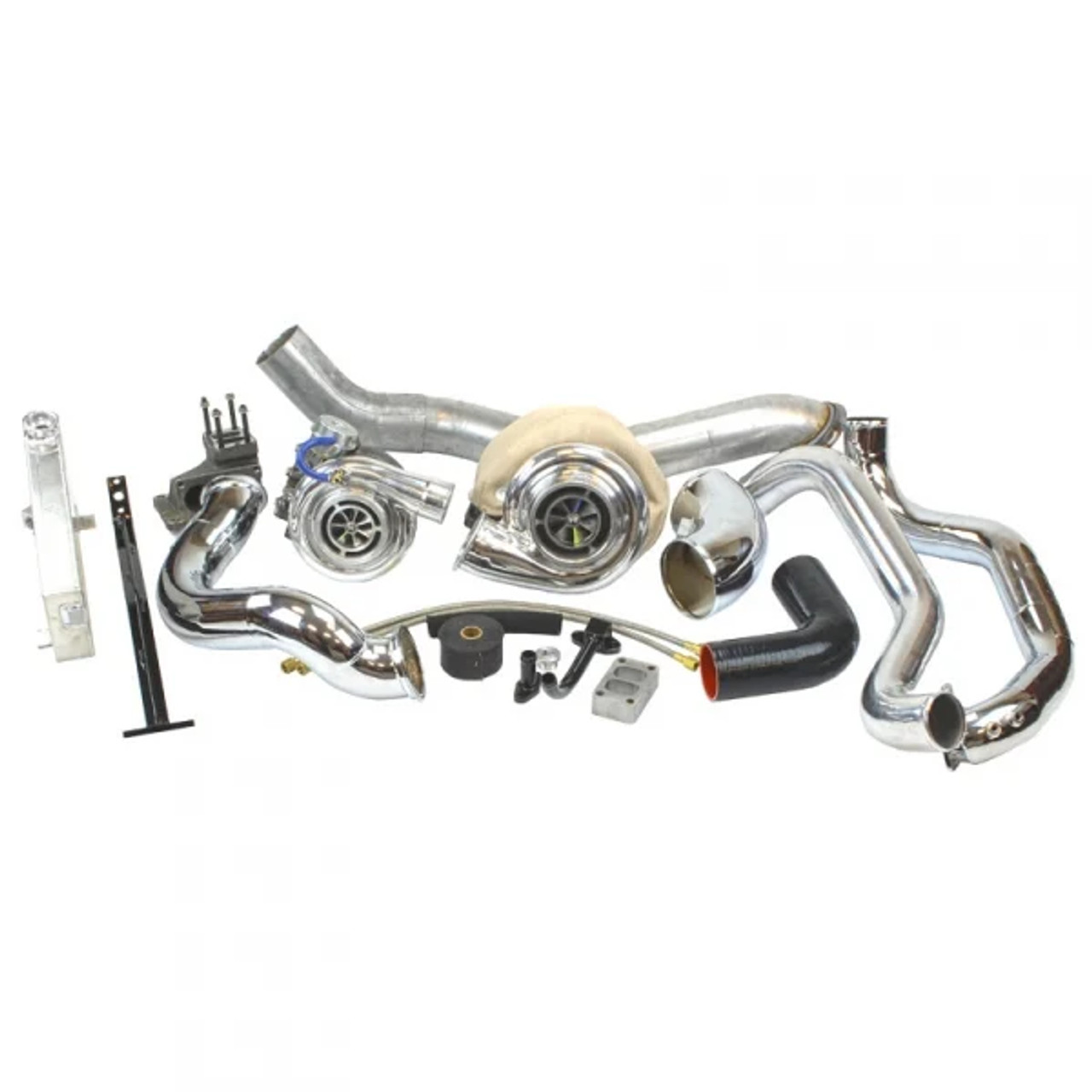 INDUSTRIAL INJECTION TOWING COMPOUND TURBO KIT 2006-2007 GM 6.6L DURAMAX LBZ (II424403)