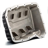  RevMax 68RFE Deep Aluminum Transmission Pan (Black) 2007.5 to 2021 6.7L Cummins 68RFE (RM68RFE-900)-Inside View