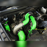 Pusher Max Compound Turbo System - 2004.5-2005 Duramax LLY-IN USE VIEW
