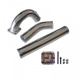 Pusher 3" Aluminum Intake Manifold and Intercooler Plumbing 1994 to 1998 5.9L Cummins (PDC9498KTA)-Main View