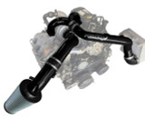 Pusher Intake System Piping Kit 2015-16 Ford F250/350 6.7L Powerstroke - Gloss Black 