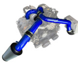 Pusher Intake System Piping Kit 2015-16 Ford F250/350 6.7L Powerstroke - Gloss Blue 