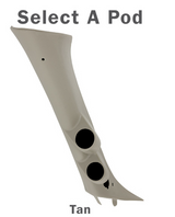 Glowshift MaxTow Dual Gauge Package for 2007-2013 Chevrolet Silverado Duramax (MT-287T-DV-PKG)-Pod Color View