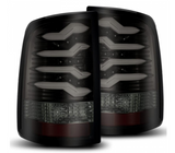 AlphaRex Pro Series Jet Black LED Tail Lights 2010 to 2018 Ram 2500/3500 (ARX640010)-Main View