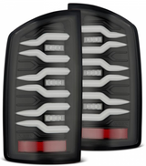 AlphaRex LUXX Series Black LED Tail Lights 2007 to 2009 Ram 2500/3500 (641040)-Main View