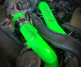 Pusher 3" Hot & Cold Side Charge Tubes with Throttle Valve Replacement for 2011 to 2014 Ford 6.7L Powerstroke ( PFP1114KTR) In Use Pusher Green View