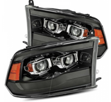 AlphaRex Pro Series Jet Black Projector Headlights 2010 to 2018 Ram 2500/3500 (880593)-Main View