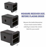 GEN Y Hitch The Boss 10K Drop Hitch W/Dual Ball 5" Drop (Universal 2" Shank 10,000 LB Towing Capacity) 1,100 LB Tongue Weight (GH-1014)-Informational View