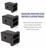 GEN Y Hitch Mega Duty 21K Drop Hitch W/Dual Ball 9" Drop (Universal 2.5" Shank 21,000 LB Towing Capacity) 3,000 LB Tongue Weight (GH-614)-Informational View