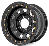 Rough Country Steel Simulated Beadlock Wheel (Black|15x8|5x4.5|3.30 Bore|-19) (RC158545SL)-Main View