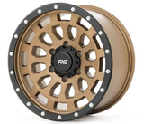 Rough Country 87 Series Wheel (Simulated Beadlock| Bronze/Black| 17x8.5| 5x5| +0mm) (87170918)-Main View