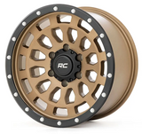 Rough Country 87 Series Wheel (Simulated Beadlock| Bronze/Black| 17x8.5| 5x4.5| +0mm) (87170913)-Main View