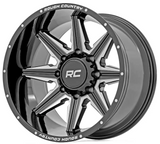 Rough Country 91M Series Wheel (One Piece| Gloss Black| 20x12| 8x6.5| -44mm) (91201210M)-Main View