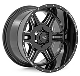 Rough Country 92 Series Wheel (Machined One Piece| Gloss Black| 22x12| 6x5.5| -44mm) (92221212)-Main View
