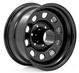 Rough Country Steel Wheel (Black| 16x8| 8x6.5| 5.10 Bore| -6) (RC51-6881)-Main View