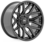 Rough Country 95 Series Wheel (Machined One Piece| Gloss Black| 22x10| 6x5.5| -25mm) (95221012M)-Main View