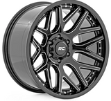 Rough Country 95 Series Wheel (Machined One Piece| Gloss Black| 20x10| 6x5.5| -25mm) (95201012M)-Main View