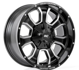 Rough Country 93 Series Wheel (One Piece| Machined Black| 20x9| 6x5.5/6x135| 0mm) (93209012)-Main View