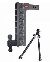 GEN Y Hitch Mega Duty 21K Drop Hitch W/Stabilizer 18" Drop (Universal 2.5" Shank| 21,000 LB Towing Capacity) 3,000 LB Tongue Weight (GH-617)-Main View