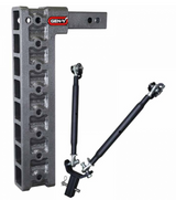 GEN Y Hitch Mega Duty 10K Drop Hitch W/Stabilizer 17.5" Drop (Universal 2' Shank| 10,000 LB Towing Capacity) 1,500 LB Tongue Weight (GH-308)-Main View