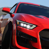 Alpharex NOVA Series LED Projector Headlights Black for 2015 to 2017 Ford Mustang And 2018 to 2020 Mustang Shelby GT350/GT500 (880144)This View