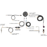 Glowshift 3in1 Black Analog EGT w/ Digital Boost & Temperature Gauge - Wires