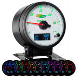 Glowshift 3in1 White Analog 60 PSI Boost w/ Digital EGT & Pressure Gauge-Main View