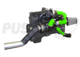 Pusher Low Mount Compound Turbo System 1998-2002 5.9L 24V Cummins - Side