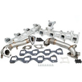 PPE Silver Ceramic Coated High Flow Manifold & Up Pipe Kit 2017 to 2024 6.6L L5P Duramax-Main View
