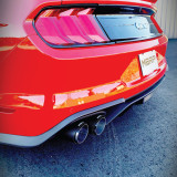 MBRP 3" Cat Back, Dual Quad Split Rear Exit, Active Exhaust, T304 w/ Carbon Fiber Tips 2018-2023 Ford Mustang GT 5.0