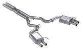 MBRP 3"  Cat Back Dual Quad Split Rear Exit, T304 Stainless Steel2016-2021 Ford Mustang GT350/GT350R,
