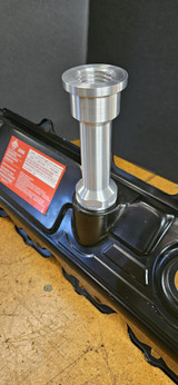 Street Built Performance Billet Oil Fill Tube for 1994.5-2007 Ford 7.3L/6.0L Powerstroke  Installed Close