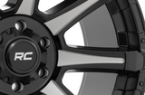 Rough Country 81 Series Wheel One-Piece | Semi Gloss Black w/machined spokes | 20x9 | 5x150 | +18m