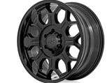 Rough Country 77 Series Wheel One-Piece Semi Gloss Black 20x9  6x135  +18mm